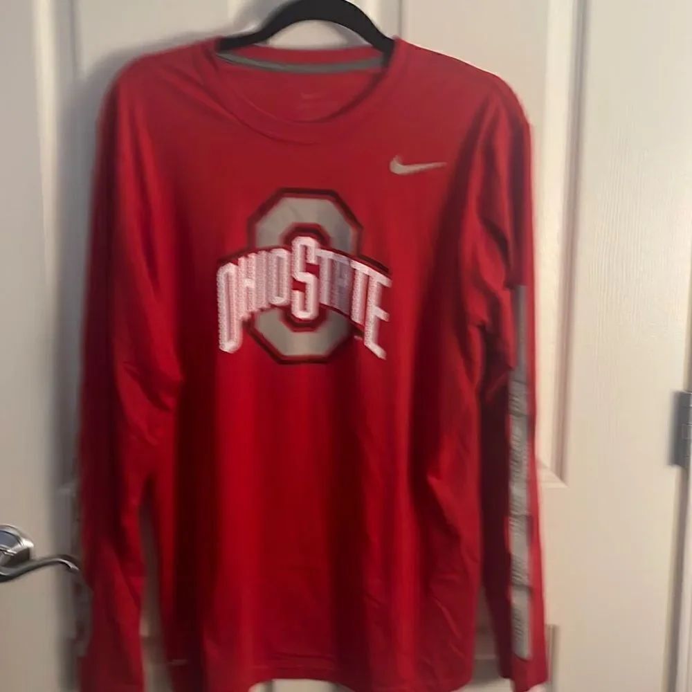 Nike dry fit long sleeve red size medium Ohio State